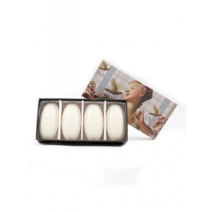 Pebble Soap Andělíček- vůně Moment vole, Fragonard, Set 4 oblázková mýdla, 4x50 g