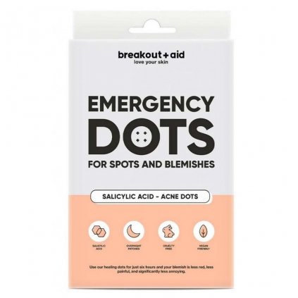 Emergency dots Náplasti na lokální ošetření akné s kyselinou salicylovou