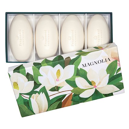 Magnolia, Fragonard, parfémovaná mýdla v dárkové krabičce, 4 x 50 g