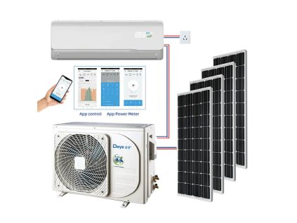 Hybrid ACDC Solar Air Water Cooler
