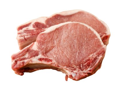 Vepřové kotlety s kostí krájené