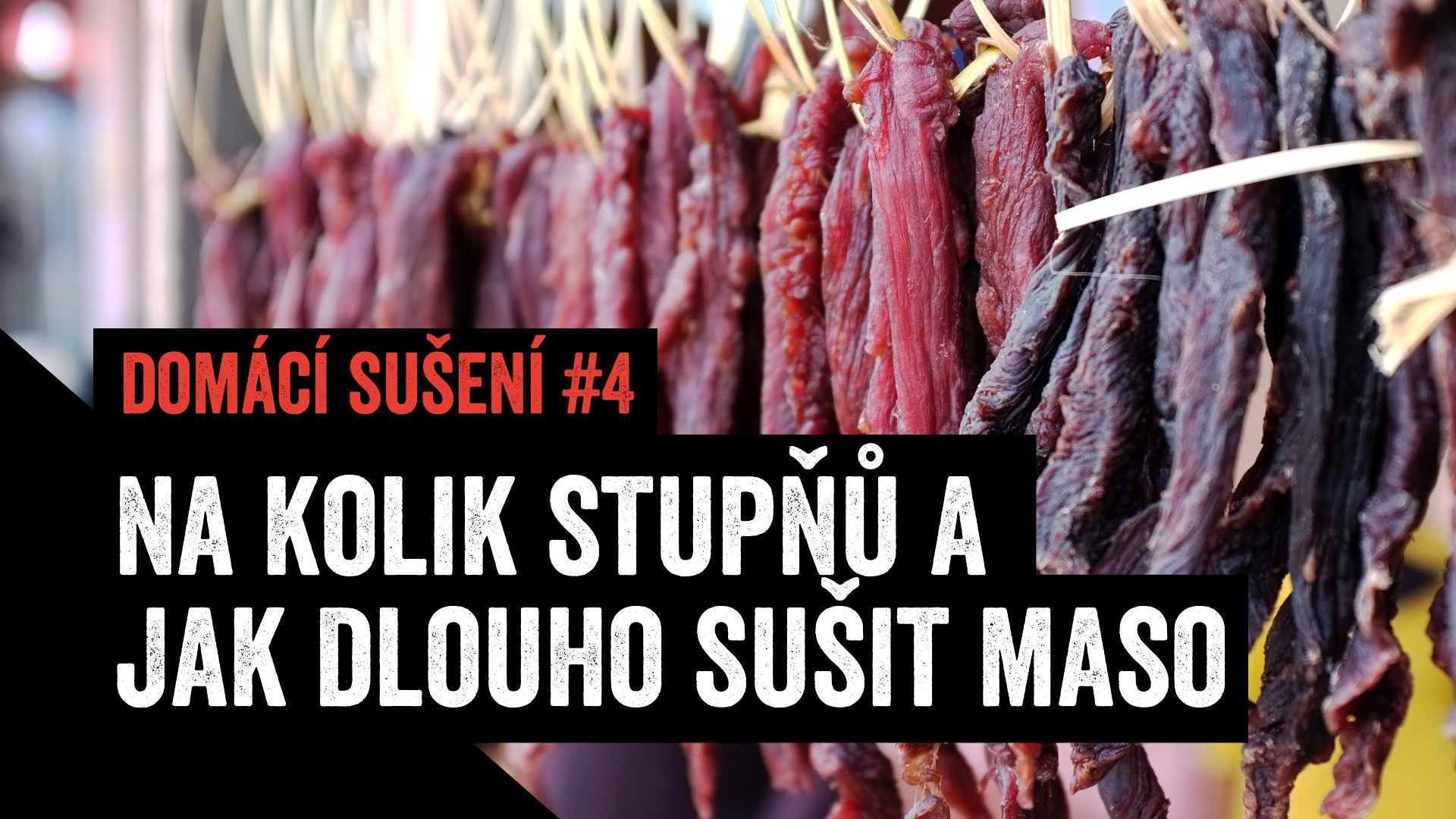 Na kolik stupňů a jak dlouho sušit jerky a biltong