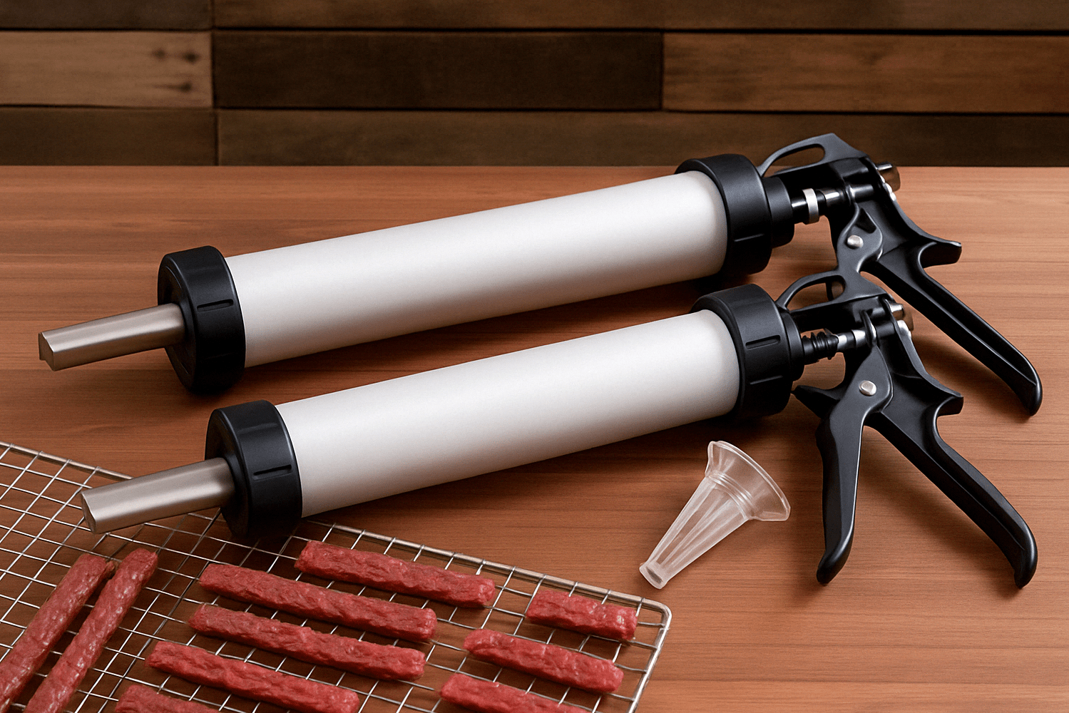 Jerky gun: tajná zbraň pro domácí výrobu jerky z mletého masa