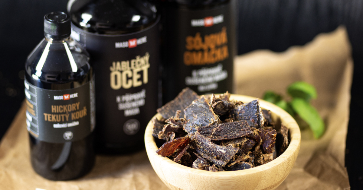 Recept na beef jerky s tekutým kouřem