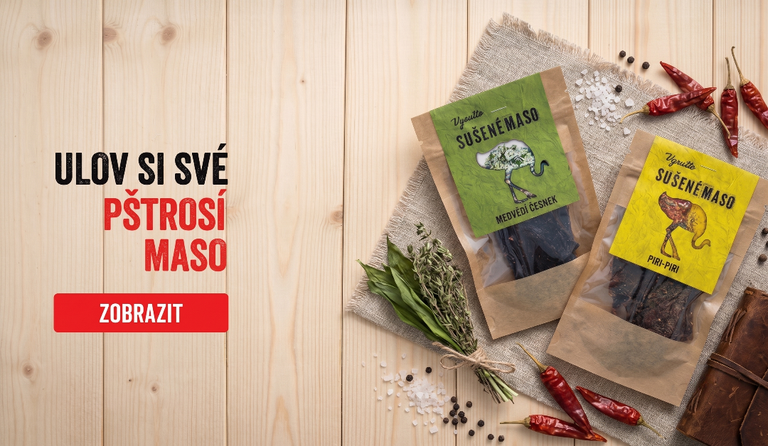 Velikonoční limitovaná edice pštrosího sušeného masa Vysušto s kraslicemi