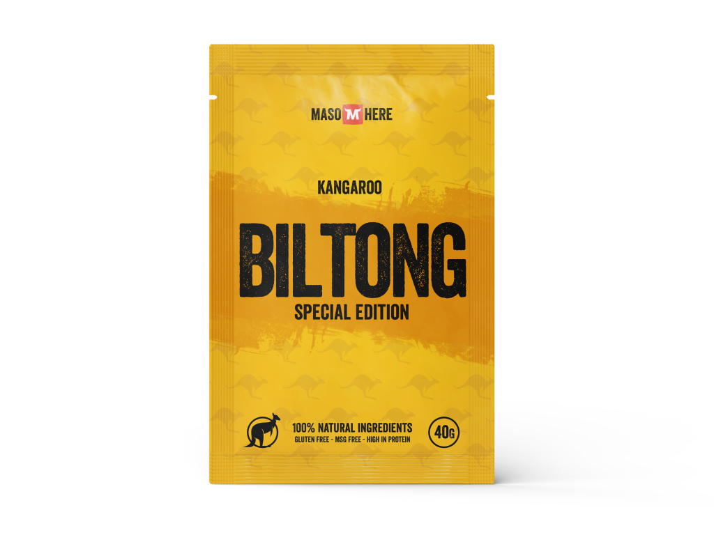 Levně Maso Here Klokaní Biltong 40g