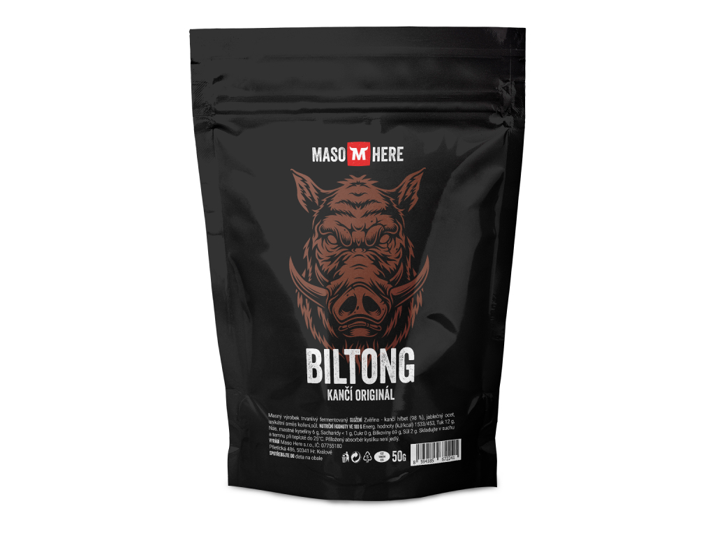 Levně Maso Here Kančí Originál Biltong 50g