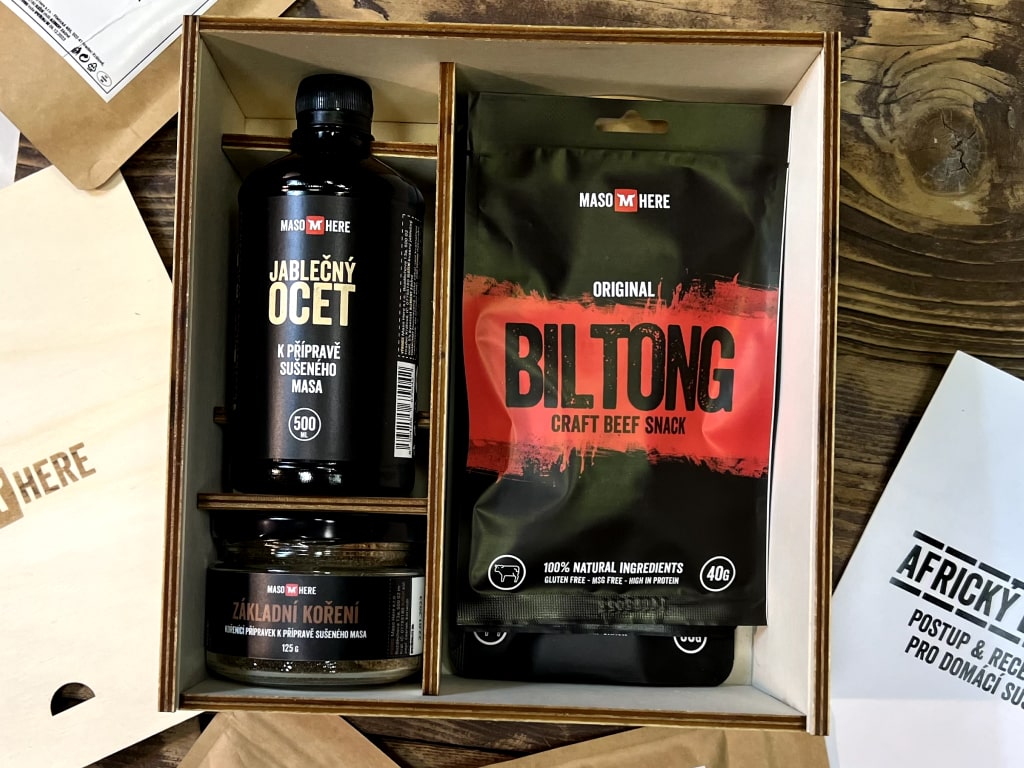 Levně Maso Here Dárková krabička - Biltong