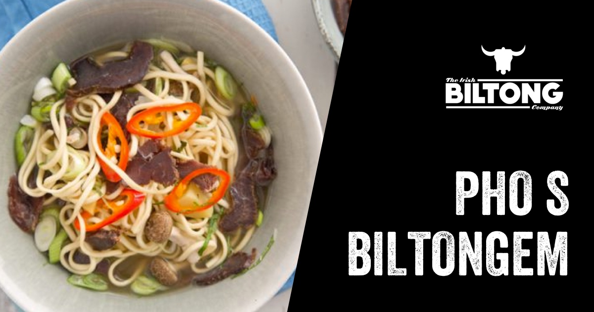 Recept na pho s biltongom