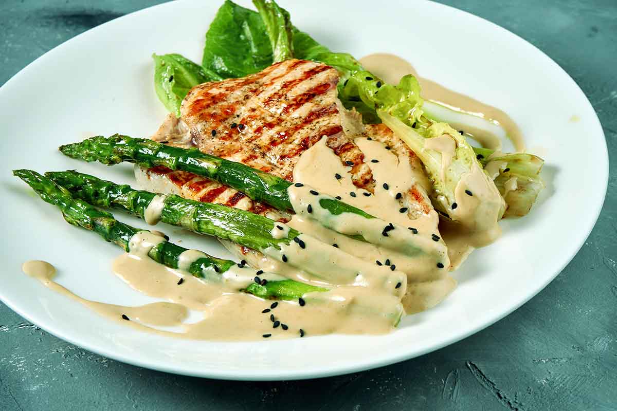 Recept Vepřová panenka s bílým chřestem