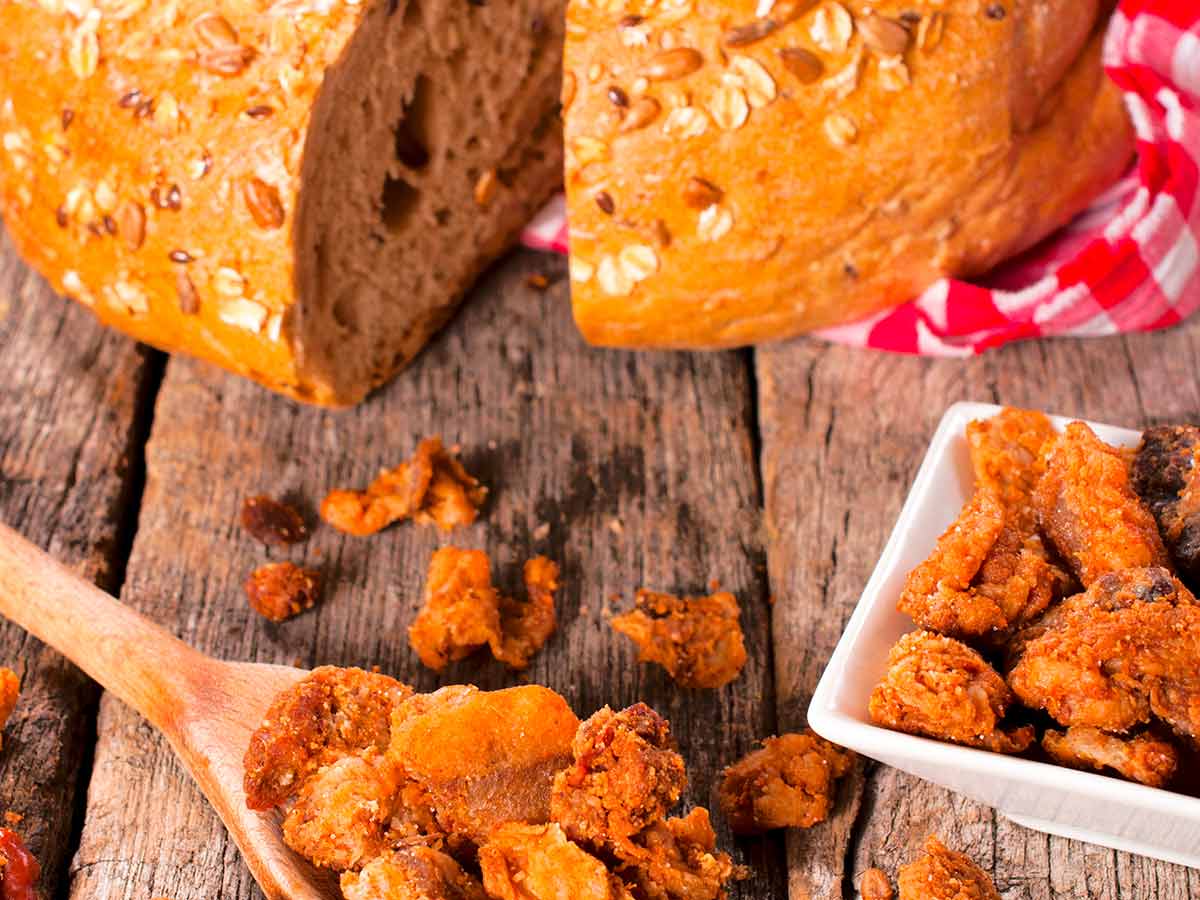 Recept na Škvarkový chléb