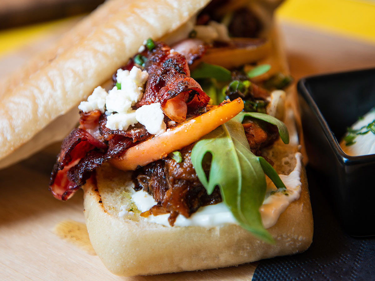 Recept Sendvič s uzeným kuřecím masem