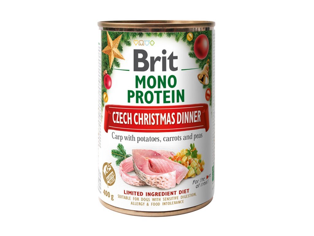 10989 brit care dog monoprotein christmas 400g