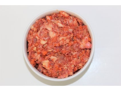 Kuře celé mleté na zelenině 1kg (Masožravci)