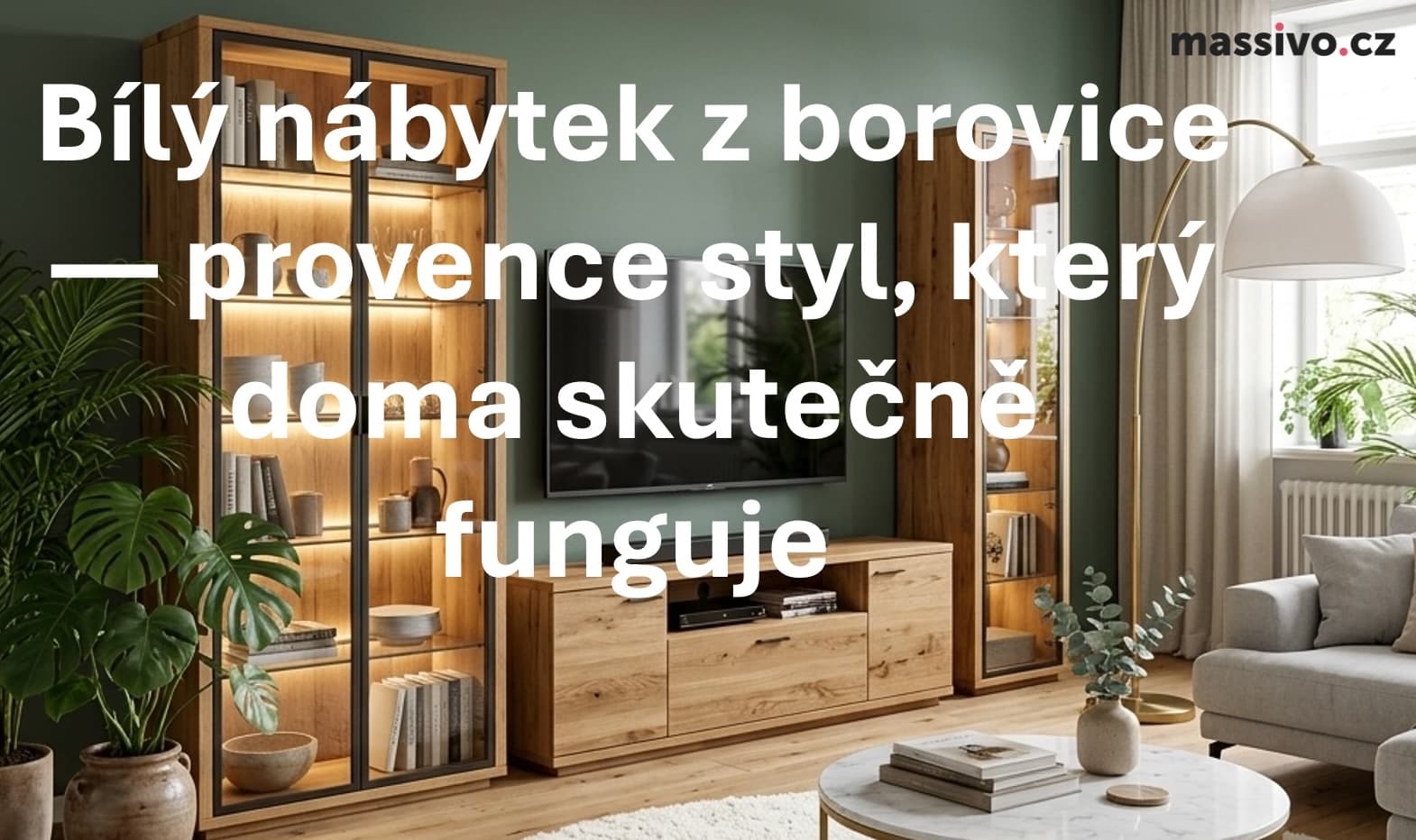 Bílý nábytek z borovice — provence styl, který doma skutečně funguje