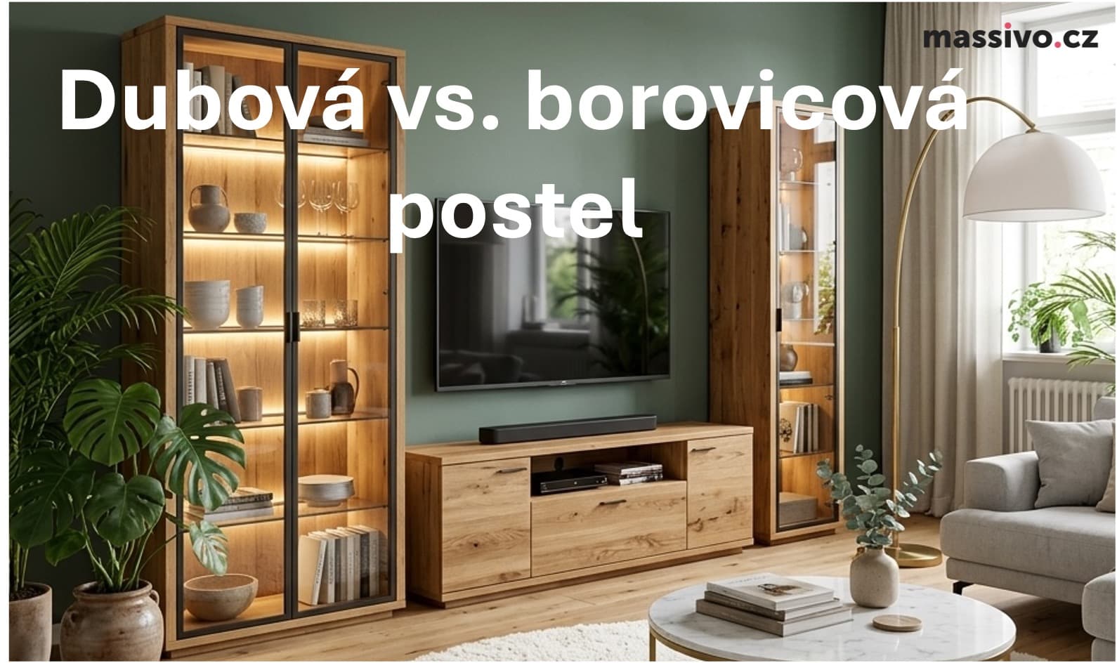 Dubová vs. borovicová postel