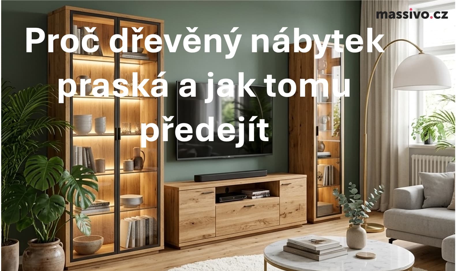 Proč dřevěný nábytek praská a jak tomu předejít