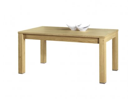 Jídelní stůl 160, Atena-světlá, dub, masiv (160x90 cm)