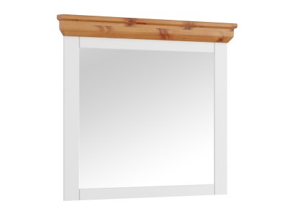 Zrcadlo Marone Elite 80x109 cm, bílé, masiv, borovice