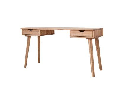 Psací stůl Simona 2s, dub, masiv