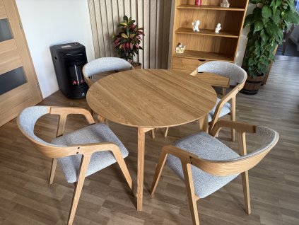 Jídelní sestava Mona 100-138 cm s židlemi Frame Soft (Diosa 84)