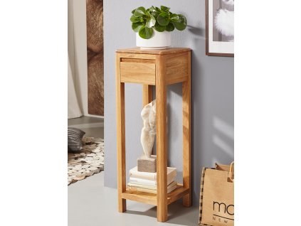 Odkládací stolek Gialo 2, dub-masiv