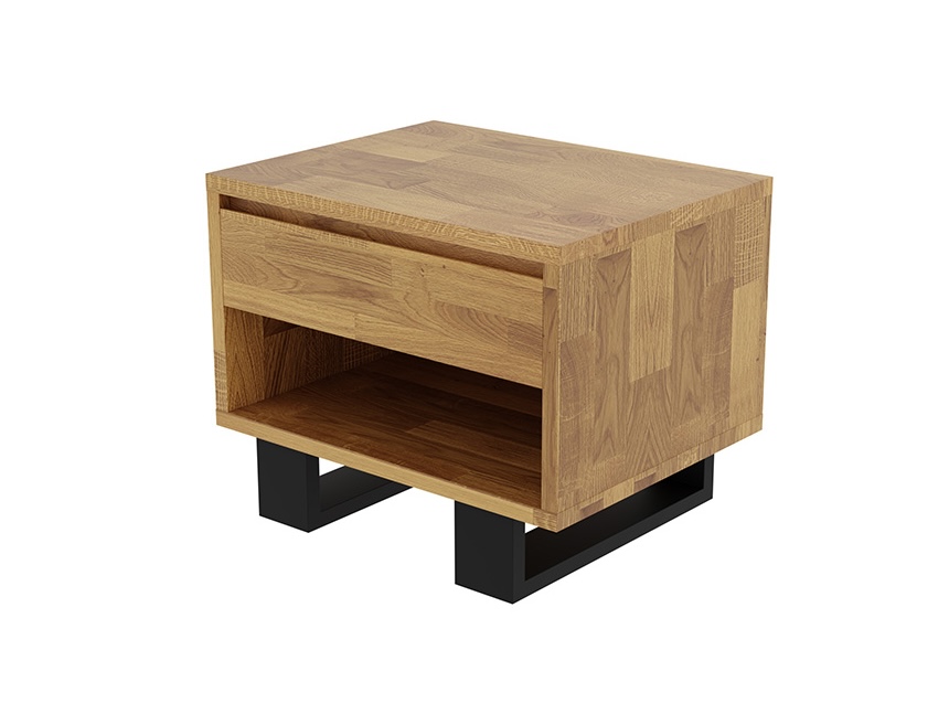 Noční stolek Prado/ Wigo 1s, dub, masiv