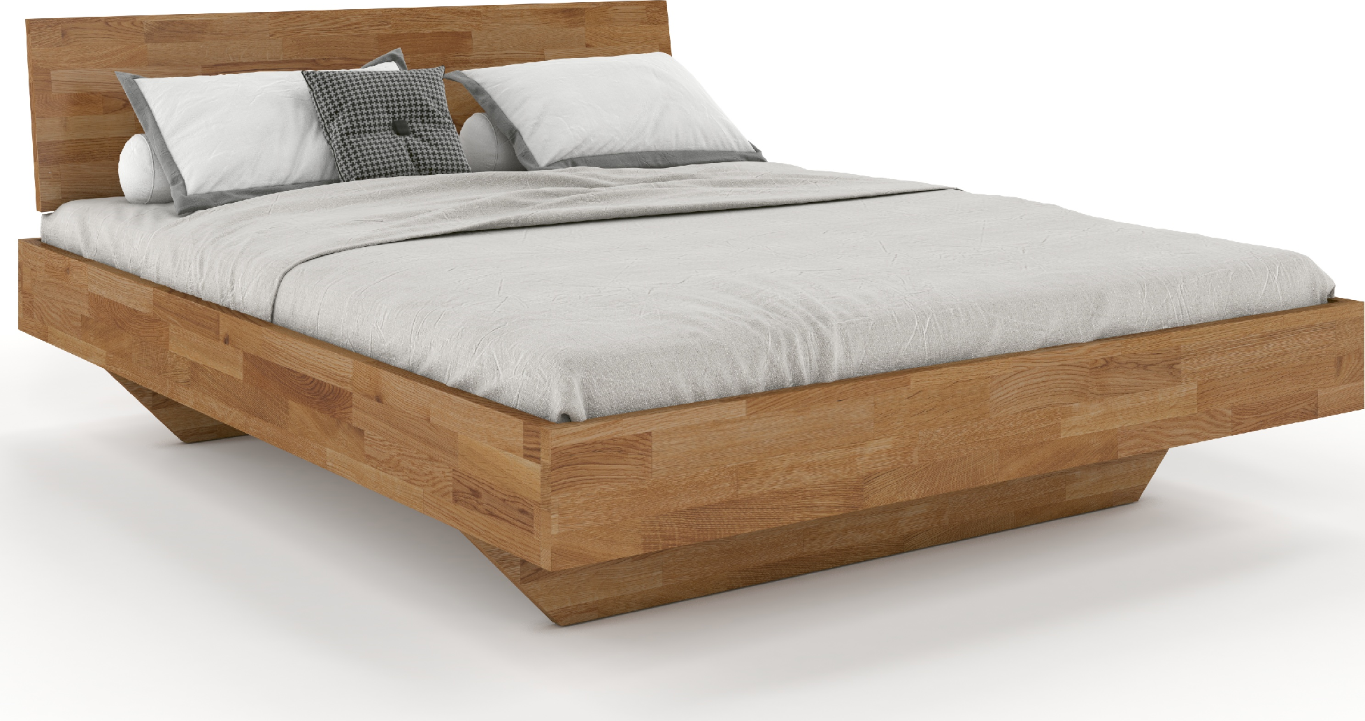 Massivo.cz Dubová postel Fred Classic 160x200 cm, dub, masiv