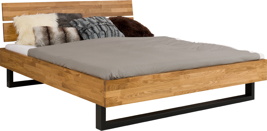 Levně Dubová postel Prado Style 140x200 cm, dub, masiv