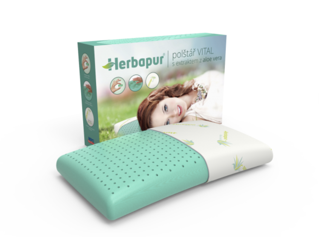 Massivo.cz Polštář Herbapur VITAL s extraktem Aloe Vera