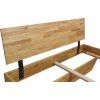 Dubová postel Fred Classic 180x200 cm, dub, masiv