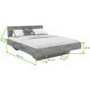 Dubová postel Fred Classic 180x200 cm, dub, masiv