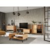 Komoda Modern Loft 3d/1s, dub, masiv