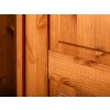 Šatní skříň 3D Toskania, masiv, borovice (odstín Medový)