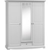 Šatní skříň Belluno Elegante 3D, bílá, masiv, borovice
