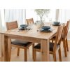 Jídelní stůl GAIA 90x160 cm, Dub, masiv