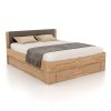 Postel Winten 180x200 cm s úložným prostorem, dub masiv - bez vytažení