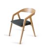 Dubová židle Frame, masiv - boční pohled