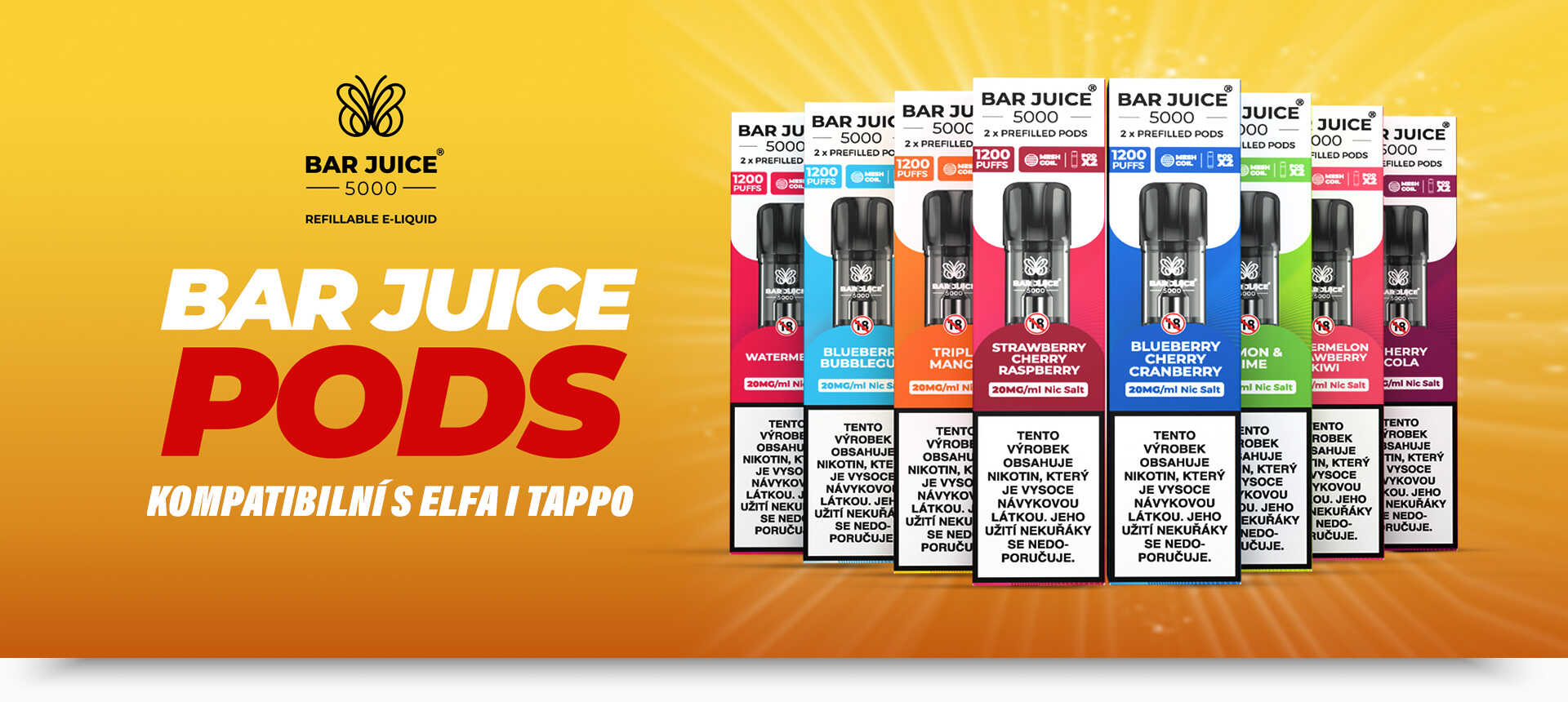 Cartridge a Pody Bar Juice 5000 | Mastervaper.cz - velkoobchod elektronických cigaret