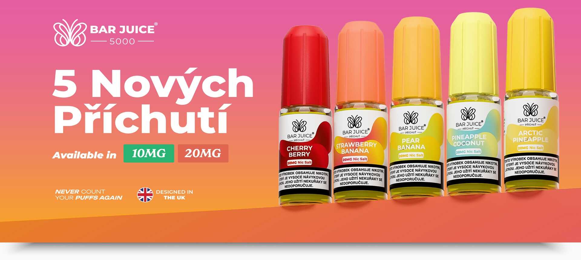 E-liquidy Bar Juice 5000 Salt | Mastervaper.cz - velkoobchod elektronických cigaret