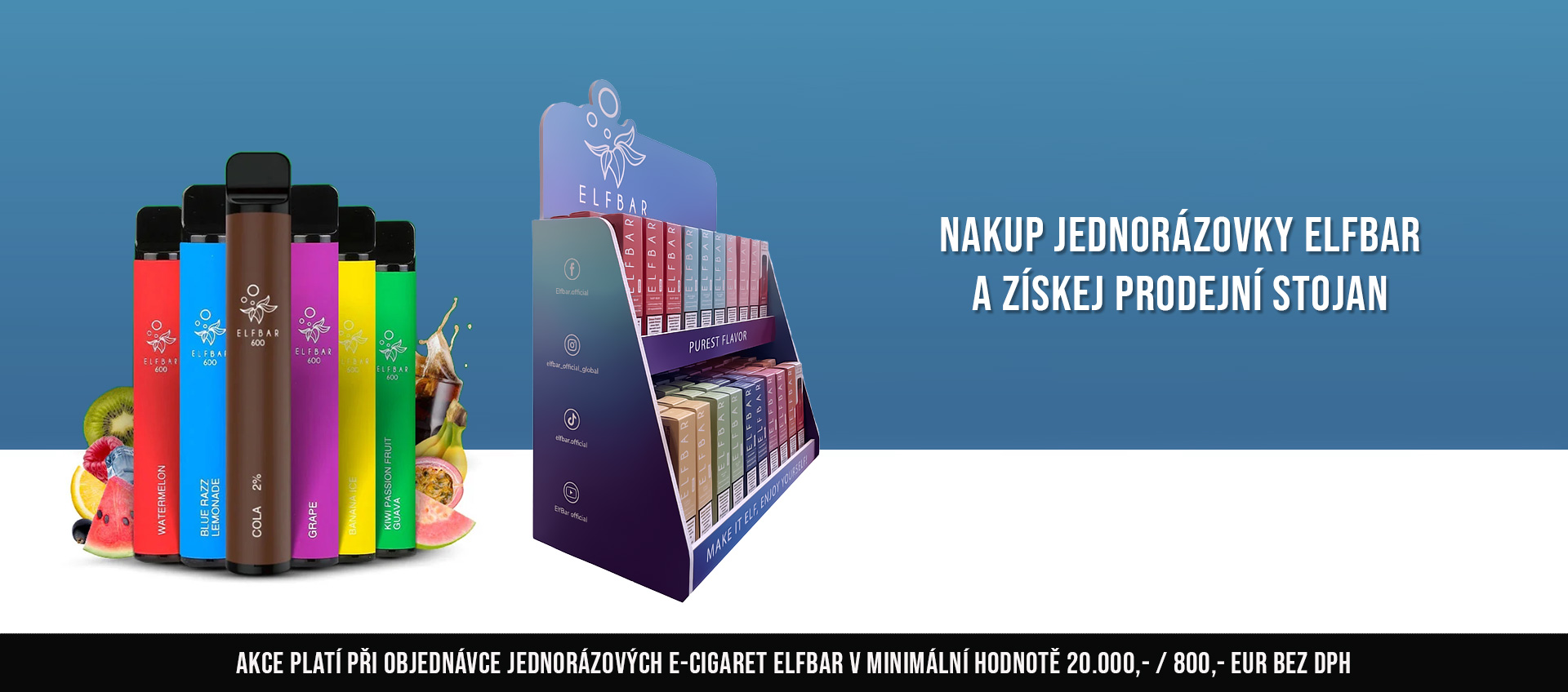 ELF BAR stojan| Mastervaper.cz - velkoobchod elektronických cigaret