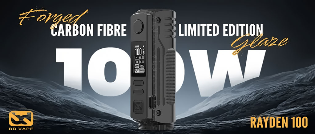 BD Vape Mod Rayden 100 V2&nbsp;Forgen Carbon Fiber&nbsp;Limited Edition