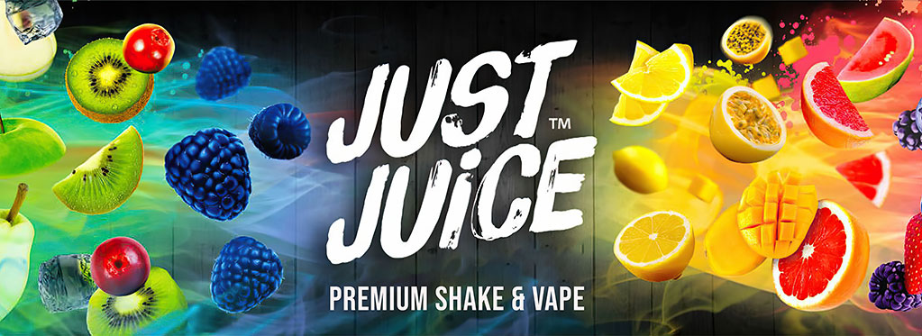 Just Juice Shake & Vape, banner.
