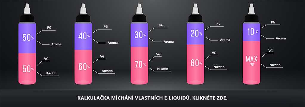 Kalkulačka míchání e-liquidů