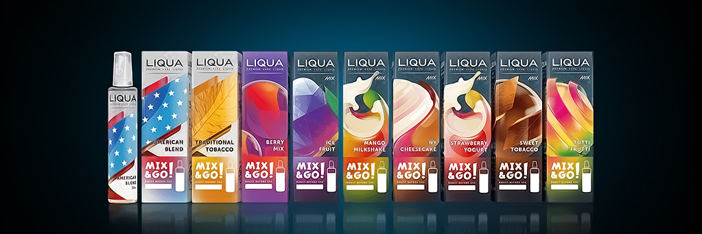 Liqua Mix&Go S&V příchutě, variace.