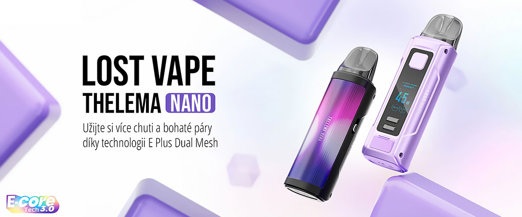Lost Vape Thelema Nano Pod Kit, banner.