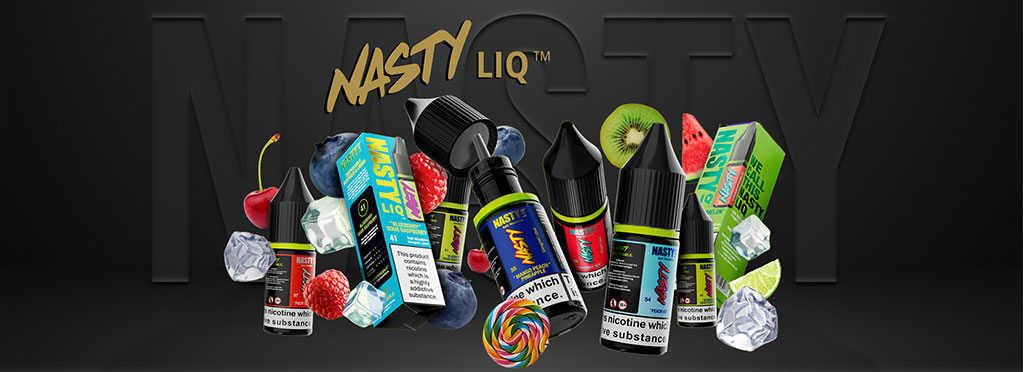 E-liquid Nasty LIQ, banner.