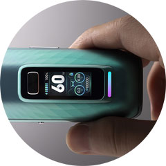 OXVA Vprime Pod Kit, uživatelské rozhraní.