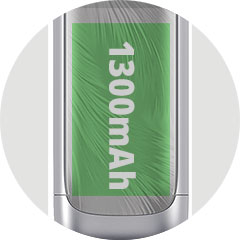 Uwell Caliburn G4 integrovaná baterie 1300 mAh s dlouhou výdrží