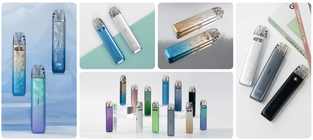 Kompletní sada Uwell Caliburn G4 Mini Pod Kit s příslušenstvím pro elektronickou cigaretu